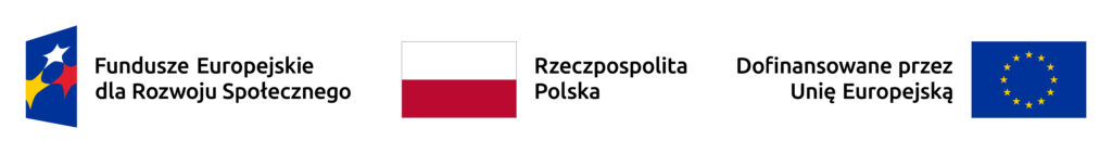 Logotypy funduszy unijnych i polski