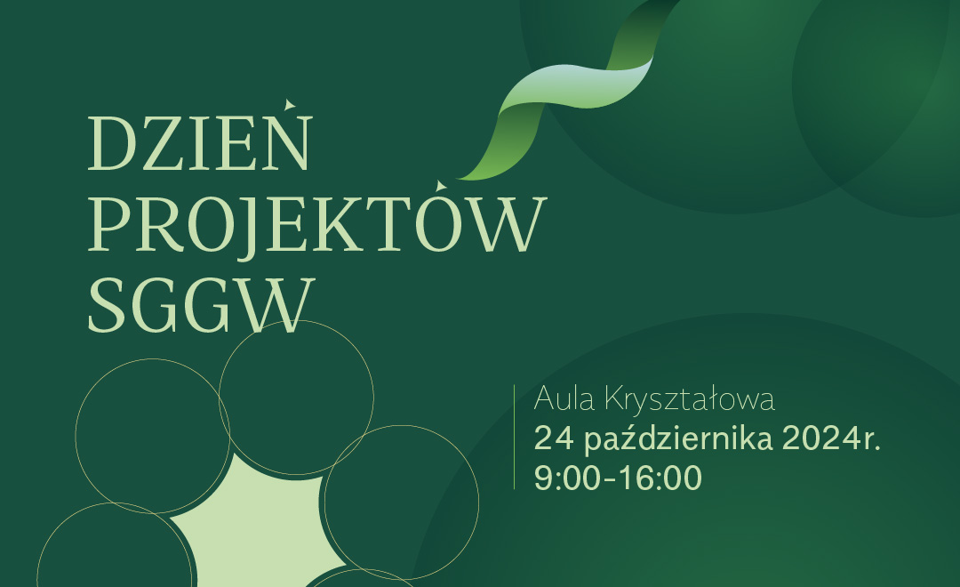 koła na zielony tle i hasło Dzień Projektów 2024