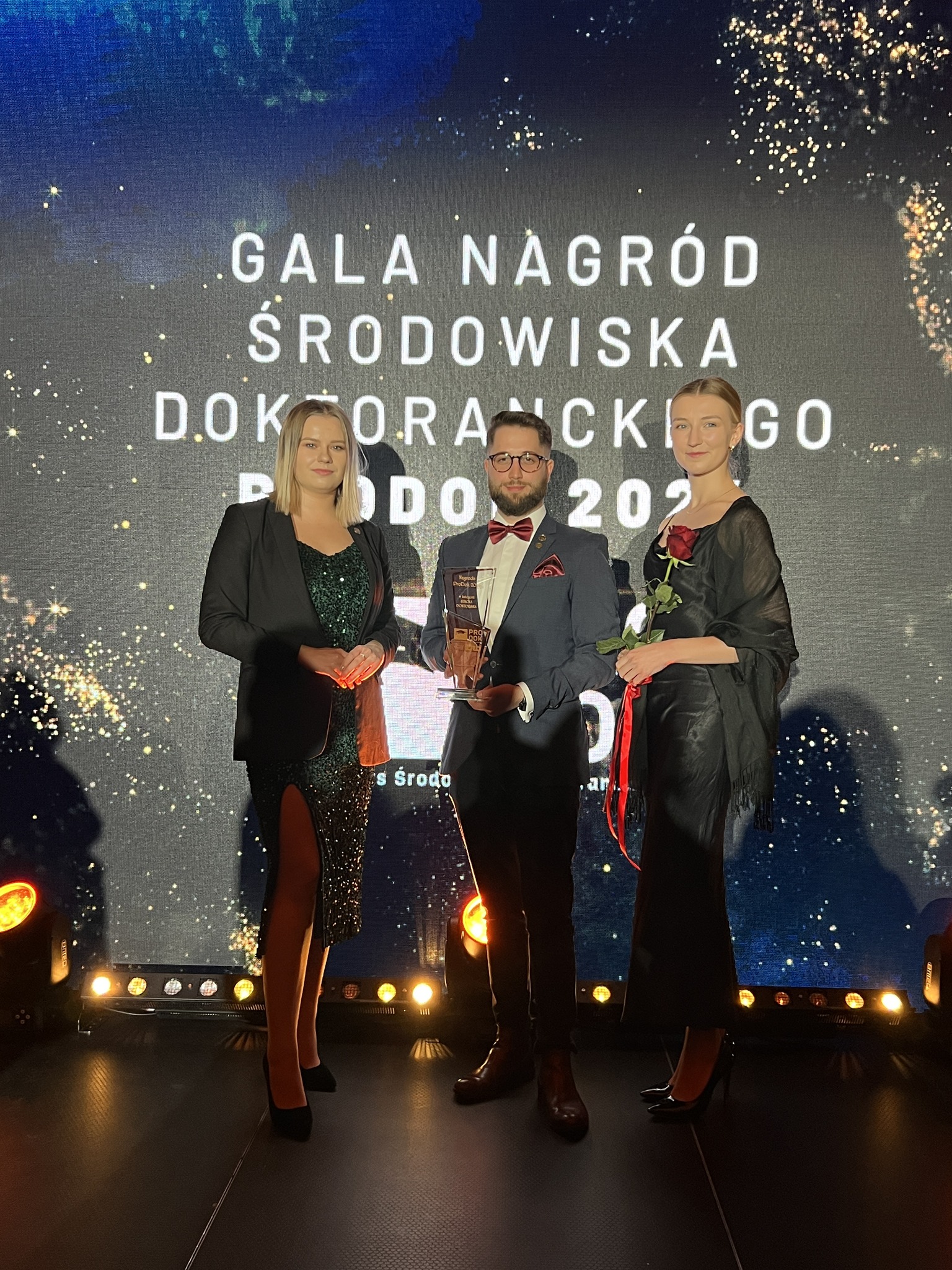 Przedstawiciele Rady Doktorantów SGGW z nagrodą ProDOK 2024 w kategorii Szkoła Doktorska